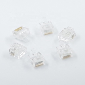 Ethernet <span class=keywords><strong>RJ45</strong></span> vượt qua thông qua Modular cắm kết nối nam CAT5e CAT6 <span class=keywords><strong>RJ45</strong></span> kết nối email toàn cầu nhà sản xuất ban đầu PA66 jisjack - Product Image 3