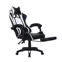 Chaise de jeu de course ergonomique pour les joueurs PC Chaise d'ordinateur élévatrice en cuir moderne et confortable Chaises de jeu réglables en hauteur