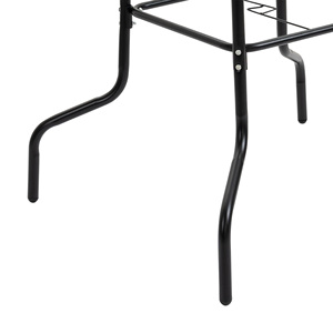 Outsunny, table de jardin pliante et 4 chaises avec trou pour parapluie, noir - Product Image 6