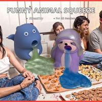 Jouet de farce en forme d'animal de 8 cm, jouet anti-stress en caoutchouc à presser pour enfants et adultes