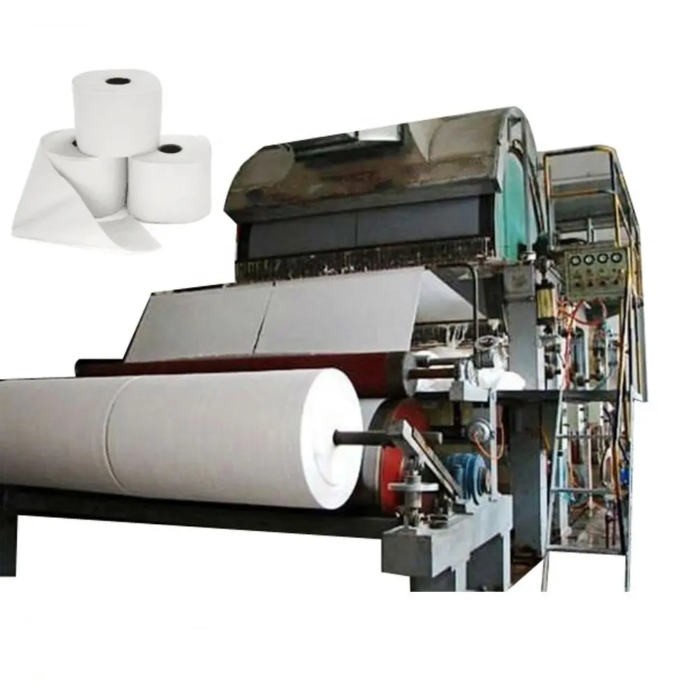 Gebrauchte Papier recycling linie hygienische Tissue Toiletten papier Produktions linie Maschinen in der Türkei