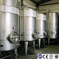 Tanque de Maduración para Producción de Extracto de Café SS304 con Certificación ASME y CE, 500-3000L, con Control de Temperatura, Doble Pared, Directo de Fábrica