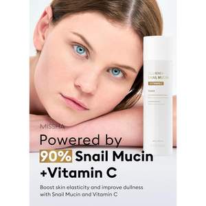 Tónico Missha Cell Renew con Mucina de Caracol y Vitamina C 100 ml para una Piel Firme y Radiante, Hidratación Intensa - Product Image 2