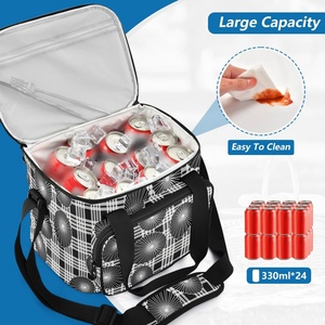 Custom Hawaiian Shells Design Opihi Lunch Cooler Bag Nylon Large Portable Print Insulated Eco-Friendly Picnic Bag for Camping - Product Image 6