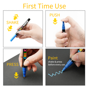 Pennarelli di gesso liquido con punta Fine-confezione da 8 colori al Neon da 1mm-cancellabili a basso odore cancellabili pennarelli di gesso per <span class=keywords><strong>lavagna</strong></span>, <span class=keywords><strong>lavagna</strong></span> - Product Image 5