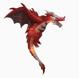 ไดโนเสาร์เป่าลมขนาด 1.5 เมตร ไฟ LED ตกแต่งแขวนสำหรับงานปาร์ตี้กลางแจ้ง รูปมังกรไฟ - Product Image 4