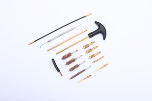 Premium .22/.38/.45 Brass Rod Care Kit, Black Zipper <b>EVA</b> Case + Mixed Bronze/Nylon Brushes For Daily Outdoor Maintenance Work - Product Image 2