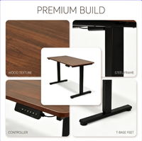 Bureau électrique assis-debout pour le travail à domicile, bureau ergonomique réglable en hauteur, bureau d'étude et de jeu avec panneau numérique