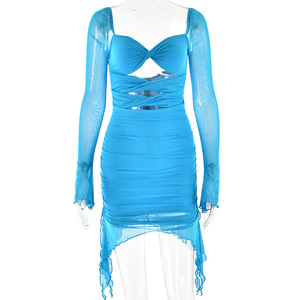 <span class=keywords><strong>Latex</strong></span> grande taille tout blanc Sexy tenue femmes vêtements femmes 2024 automne automne nouveautés Sexy Street Club maille <span class=keywords><strong>robe</strong></span> moulante - Product Image 6