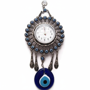 ORNEMENT MURAL EN VERRE EVIL EYES 12X30 cm Horloges murales uniques et élégantes - Product Image 2