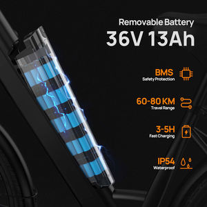 Vélo électrique de ville, moteur sans balais 250W, batterie lithium 36V, cadre en acier haute teneur en carbone de 26 pouces, suspension avant, freins à disque, ville - Product Image 5