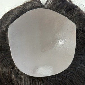 Système adhésif pour perruque en cheveux naturels pour <span class=keywords><strong>femme</strong></span>, avec base en silicone et base en soie, pour cheveux clairsemés, type 'Crab Liver' pour cheveux - Product Image 3