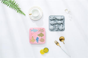 Moule à gâteau en silicone antiadhésif Fished Design, réutilisable, de qualité alimentaire, mignon, magnétique, pour chocolat, bonbons et glaçons DIY - Product Image 5