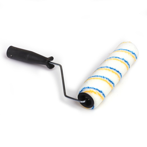 Blue & Yellow Striped <b>Paint</b> <b>Roller</b> and Tray Set - 9 Inch - Product Image 6