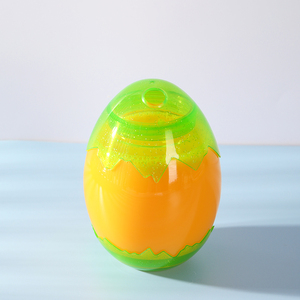 BPA Free 400ml For Drinks Egg Shaped Food Grade Plastic Juice Bottle Travel Portable Plastic Cup For Bubble Tea With Straws