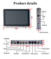 10Inch Automatische Industriële Cij Inkjet Printer Online Datum Codering Logo Drukmachine Voor Gtin Nummer Afdrukken