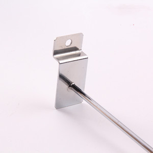 300mm Slatwall <b>Display</b> <b>Hook</b> for Supermarket Metal Chrome Slat Wall <b>Display</b> - Product Image 6