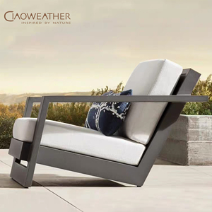 Deluxe moderno impermeable al aire libre teca <span class=keywords><strong>Muebles</strong></span> de Jardín conjunto terraza sofá para Hotel sala de estar dormitorio Parque apartamento Hall - Product Image 5