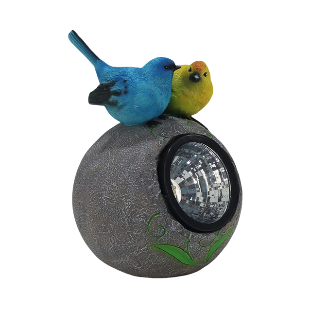 2023 New Bird Garden Statue with Solar Energy Function Small Animal Garden Figurine Outdoor Garden Ornament