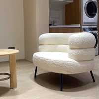 Fauteuil modulaire de loisirs Sherpa Wabi-Sabi nordique, moderne, léger et durable pour la maison, le bureau, la villa, l'hôtel, la chambre à coucher, OEM ODM