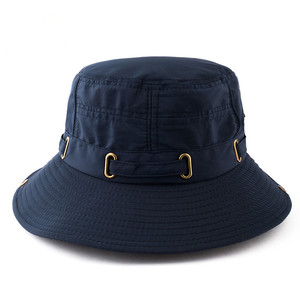 Sombrero lavado de pescador cubo bordado personalizado gorra de ocio sombrero de pesca de Sol Rojo protección UV hombres sombreros de cubo Unisex - Product Image 1