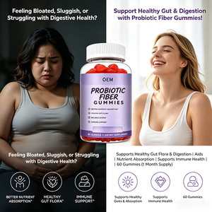 Gummies de fibres probiotiques pour le soutien digestif et la <span class=keywords><strong>flore</strong></span> <span class=keywords><strong>intestinale</strong></span> saine, 60 unités, complément <span class=keywords><strong>alimentaire</strong></span> - Product Image 4