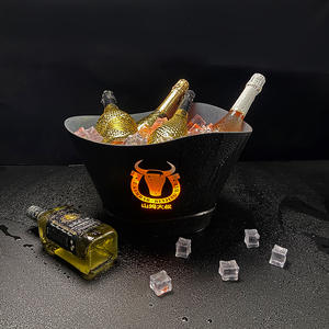 Hoge Kwaliteit 12l Rgb Led Light-Up Plastic Ijsemmer Oplaadbare Wodka En Drank Relatiegeschenk Voor Feesten - Product Image 4