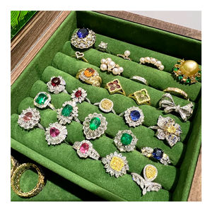 Anillo de rubi bague en argent 925 bague de fiançailles avec grosse pierre bijoux bijoux en argent 925 en rubis motifs de bagues en argent pour fille - Product Image 1