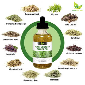 Serum Rambut Herbal perawatan penumbuh ulang Vegan Rosemary Mint minyak esensial pencegah rambut rontok - Product Image 1