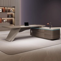 Meubles de bureau commerciaux modernes, bureau d'ordinateur personnalisé, bureau de direction, bureau de PDG
