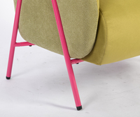 Fauteuil de salon VANBOW Accent |   Fauteuil baril |   Corduroy |   Confortable |   Moderne |   Petit espace |   Chambre à coucher |   Lecture