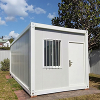 Petite maison modulaire de conteneur de luxe moderne 10 pieds 20 pieds 40 pieds maison préfabriquée avec une seule pièce
