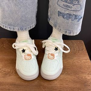 Dexun Sneakers sportive bianche con suola spessa 2025 <span class=keywords><strong>scarpe</strong></span> Casual con plateau stringate per la camminata Fitness All-Match primavera autunno - Product Image 4