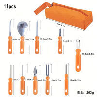 Groothandel Draagbare Fruit Groente Voedsel Mes Beeldhouwen Gereedschapsset Pompoen Carving Kit