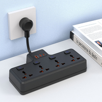 Kabel ekstensi Strip daya listrik Universal, ekstensi Strip daya, soket Multi Plug, kabel ekspansi Strip daya listrik dengan port Usb