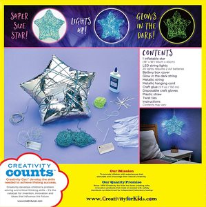Kids LED <strong>String</strong> <strong>Art</strong> Star Lantern Craft <strong>Kit</strong> Create a DIY <strong>String</strong> <strong>Art</strong> Star Light <strong>Arts</strong> and Craft Projects for Children - Product Image 6