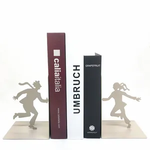 ที่ขายดีที่สุดวัสดุเหล็ก Bookend ตกแต่งขายส่งขาตั้งตกแต่ง Bookends