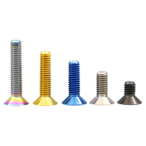 Titanio svasato <span class=keywords><strong>testa</strong></span> piatta esagonale viti bulloni colorati per moto elettrica bicicletta RC modello M3 M4 M5 M6 M8 - Product Image 2