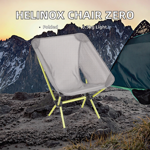 <span class=keywords><strong>Chaise</strong></span> de camping compacte ultralégère <span class=keywords><strong>Helinox</strong></span> Chair Zero, grise, 0,5 kg, tissu polyester, <span class=keywords><strong>chaise</strong></span> <span class=keywords><strong>pliante</strong></span> d'extérieur pour la randonnée et le trekking - Product Image 2