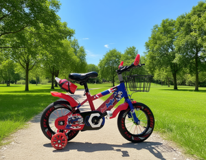 Bicicleta infantil Baiofu de 14 pulgadas con ruedas de entrenamiento para niños de 2 a 4 años, cuadro de metal - Product Image 2