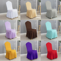 Housses de chaise en gros pour mariage, fête en extérieur, événements, réunions – Imperméables, en polyester durable, universelles, noires