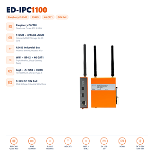 คอมพิวเตอร์อุตสาหกรรม HT IPC1100 ขับเคลื่อนด้วยโมดูล Raspberry Pi CM0 พร้อมพอร์ต Ethernet และ RS485 สำหรับการควบคุมอุตสาหกรรม IoT และการรวบรวมข้อมูล - Product Image 6
