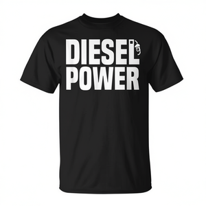 T-shirt Diesel Power noir pour homme, taille L, chemise moteur Diesel - Product Image 2