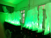 Machine à Effet de Flamme Artificielle LED RGB 20W de 1 à 5 m, Effet de Feu Simulé pour Scène, Mariage, DJ, Club, Concert, Fête, Événement