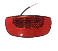 Feu arrière LED haute puissance de luxe 24v 36v 48v pour Ebike un accessoire de câble élégant