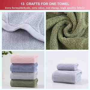 Toalla de Baño de Algodón para el Hogar, Súper Suave, Absorbente, de Secado Rápido, Cómoda, Agradable para la Piel y Lavable - Product Image 4