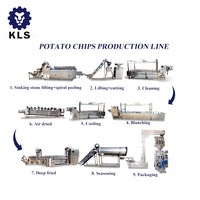 Máquina automática para hacer patatas fritas y patatas fritas KLS, rendimiento superior para una línea de procesamiento eficiente de patatas