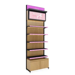 Custom Cosmetische Winkel Schappen Ontwerp Metalen Parfum Stand Display Rack Voor Haar Winkel En Schoonheidsproducten