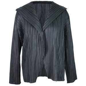 <span class=keywords><strong>Primavera</strong></span> ed <span class=keywords><strong>estate</strong></span> popolari nuovi prodotti da donna in tinta unita pieghettato cappotto sottile con risvolto classico Versatile Cardigan donna all'ingrosso - Product Image 5