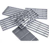 Grille en acier métallique dentelée - Canal de drainage, couvercle de canal d'égout et grille de fossé, matériau de construction